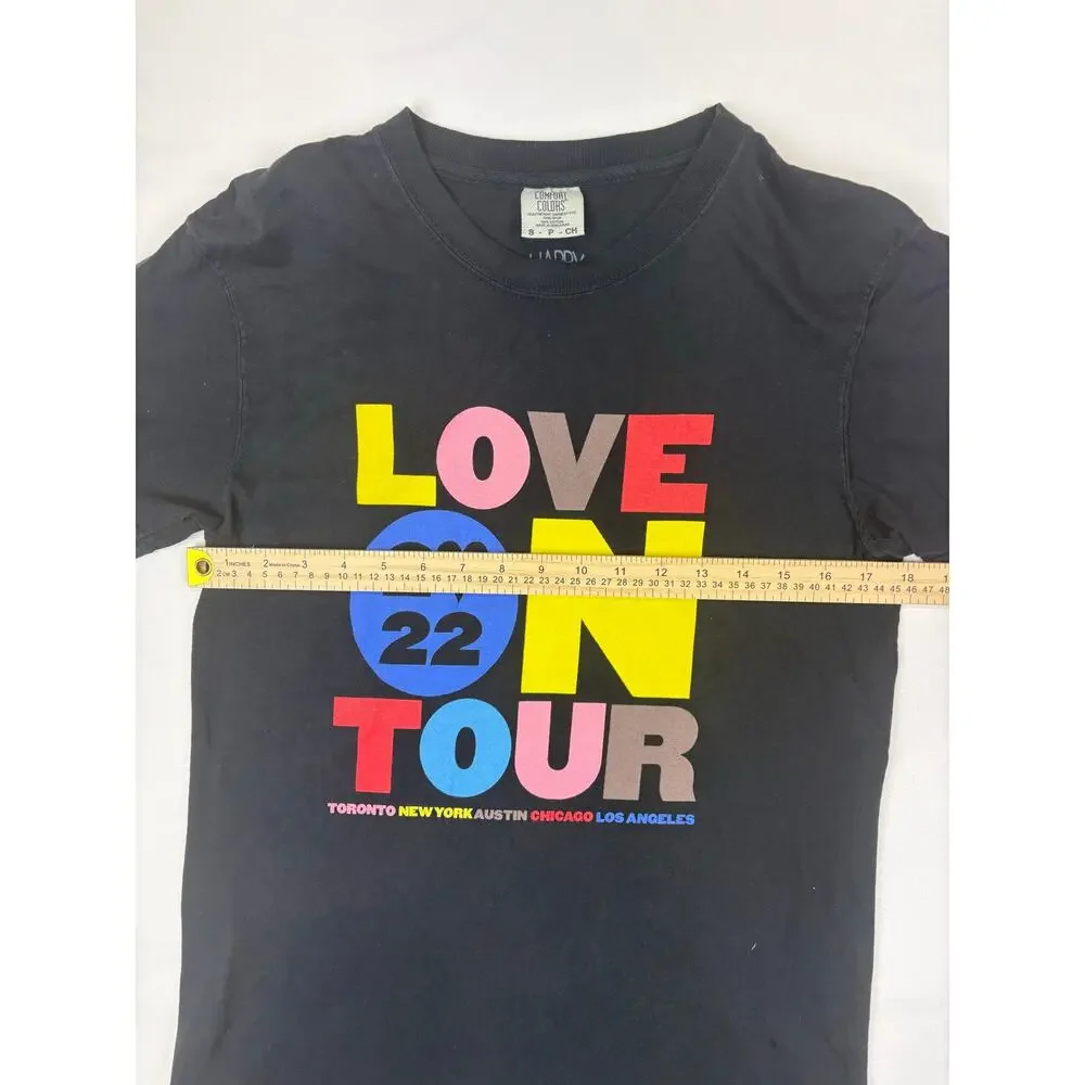 Harry Styles Love On Tour 2022 Concert Tee Comfort Colors Black Size S - Picture 5 of 5